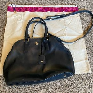 Tory Burch large black crossbody or shoulder purse